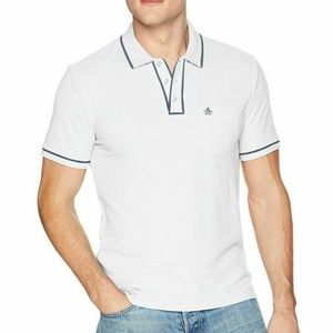 Original Penguin Earl White Golf Polo Shirt XL